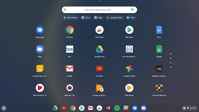 Chrome OS 界面